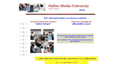 Desktop Screenshot of onlinemediauniversity.com